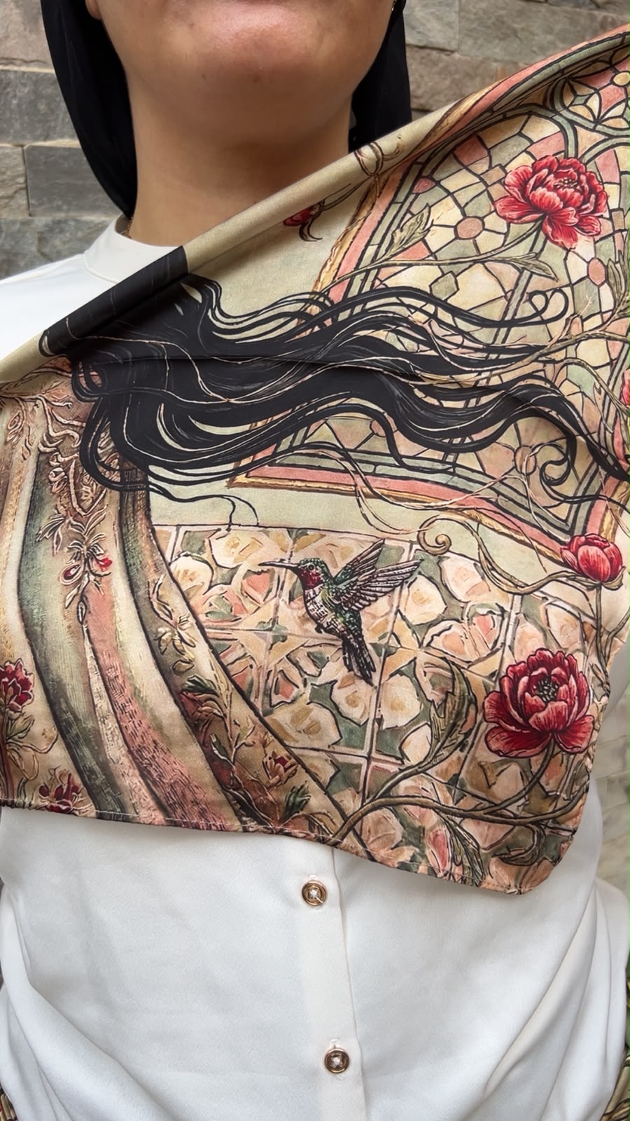 Window of Nostalgia neck scarf