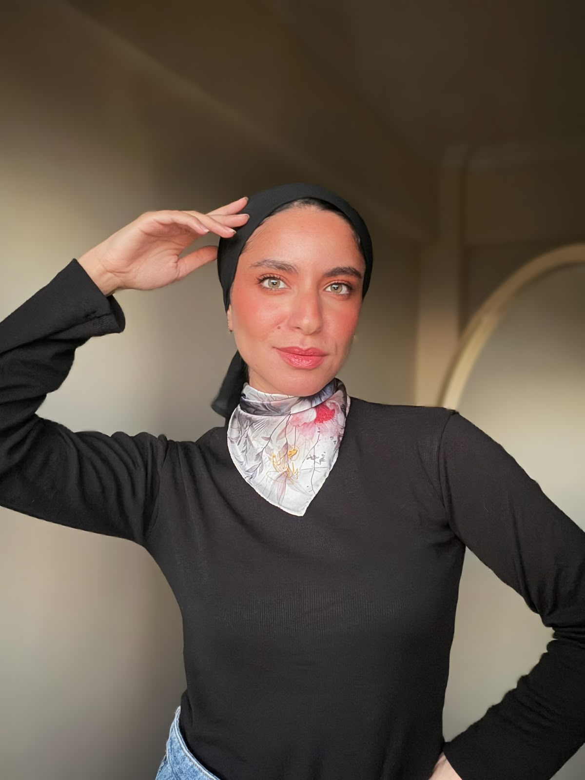 Enchanted Mauve Breeze neck scarf